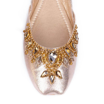 Bridal Multani Embroidered Women Khussa – Silver Pearls